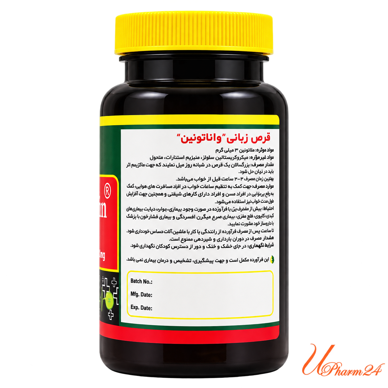 1435609-1 قرص زبانی ملاتونین 3 میلیگرم واناتونین نورم لایف 60 عددی