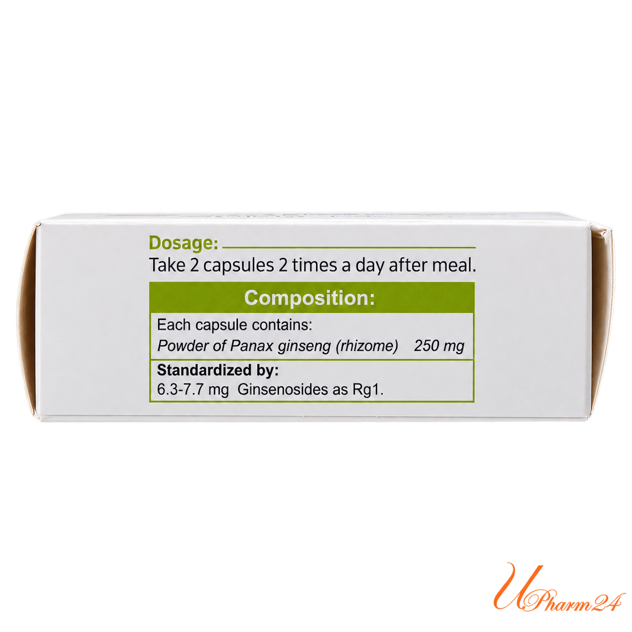 3033-1 کپسول جین سین گل دارو 500 میلی گرم 30 عددی